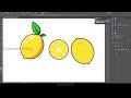 ai illustrator tutorial vector lemon手绘板绘柠檬 矢量图案插画教程教学海报