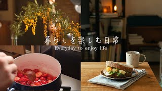 (engsub) Strawberry jam and spring sandwiches. Enjoying Life Everyday(japan vlog daily life)