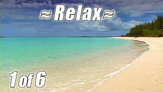 BAHAMAS BEACHES #1 Relaxing Tropical Beach Ocean Waves Sounds for Relax Studying Tropic Nature