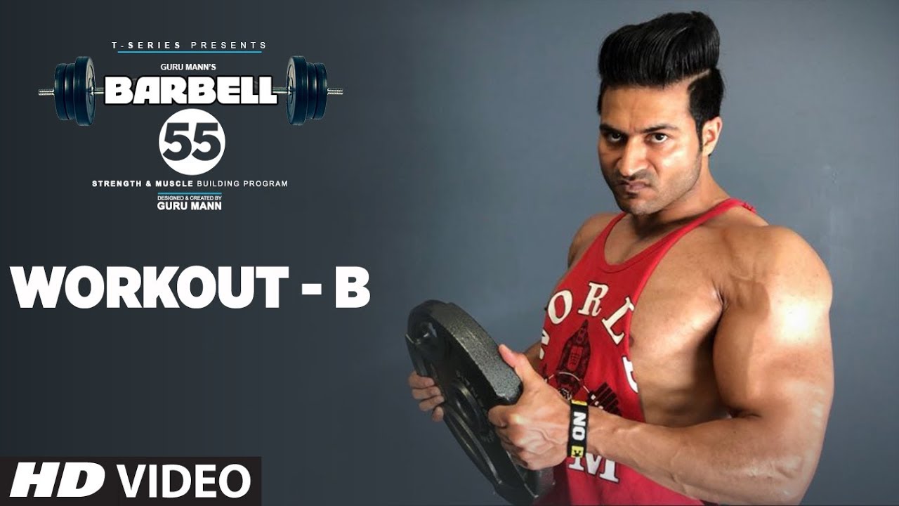 WORKOUT - B (BARBELL 55) - SHOULDERS, BICEPS, TRICEPS (Exercise ...