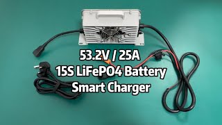 36V 48V 53.2V 20A 25A 30A 15S LiFePO4 Battery Charger