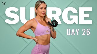 Día 26: Superconjuntos para la parte inferior del cuerpo | Serie Surge: desafío de 28 días con pe...