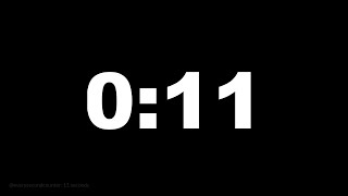11 seconds [11 secs] clock timer countdown || Alarm Focus