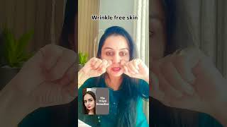 Wrinkle free skin #glowingskin #skincare #shortvideo#beauty #youtube#youtubeshorts #skincareroutine