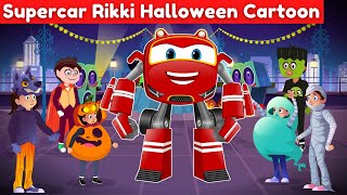 Supercar Rikki catches a thief Hidden in Halloween Costume | Kids Cartoon