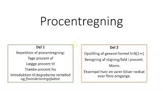 Procentregning (for EUX og HHX)