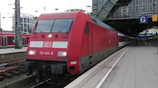 Eurocity 7 Hamburg - Interlaken hauled by DGAG Br101 at Köln Hbf