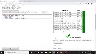 Array-1 (sameFirstLast) Java Tutorial || Codingbat.com