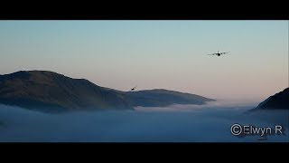 Pair of C-130 Hercules Surf's the Clouds on the Mach Loop