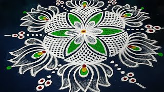 Traditional festival rangoli designs 🌺 Beautiful padi kolam designs