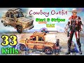 Cowboy Outfit And So Beautiful New UAZ | Duo Vs Squad - 33 Kills Win | Pubg Mobile