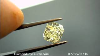 Fancy Light Yellow Diamond -Radiant Cut 6035