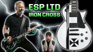 ESP LTD JAMES HETFIELD IRON CROSS - METALLICA GUITAR DEMO!