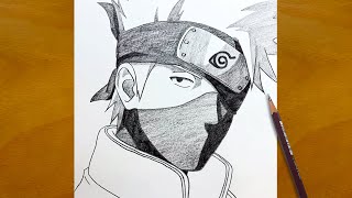 Anime Sketch | How to Draw Kakashi Hatake from Naruto | Stunning Pencil Art