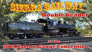 Sierra Railway Double Header at the 2019 National Narrow Gauge Convention