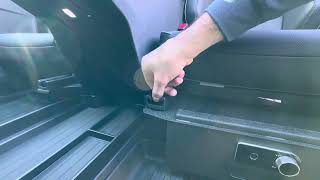 BestEvMod Under Front Seat Safe Vault LockBox/ Gun-safe install #lifestyle #cyberbeast #tesla #diy