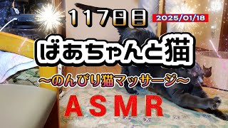 猫も夢中！86歳ばあちゃん特製マッサージ ～117日目のリラックスタイム～