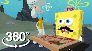 Spongebob Squarepants! - 360°  - Krusty Krab Pizza UPDATED! (First 3D VR Rehydrated Game Experience)