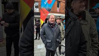 1.02.2025 AfD Infostand in Hamburg Bergedorf