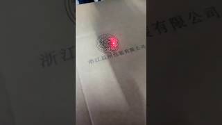 Carton marking by CO2 laser marking machine , product  information logo laser engraving machine