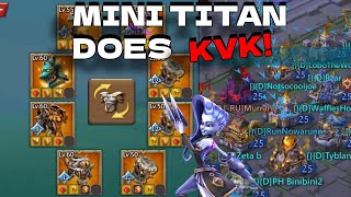 Mini Titans First Kvk! Lets See how this Awesome Mini Account With 1000 Blasts Works! Lords Mobile.