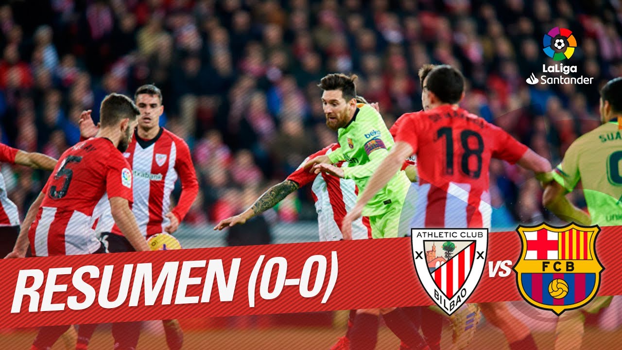 Resumen De Athletic Club Vs FC Barcelona (0-0) - YouTube