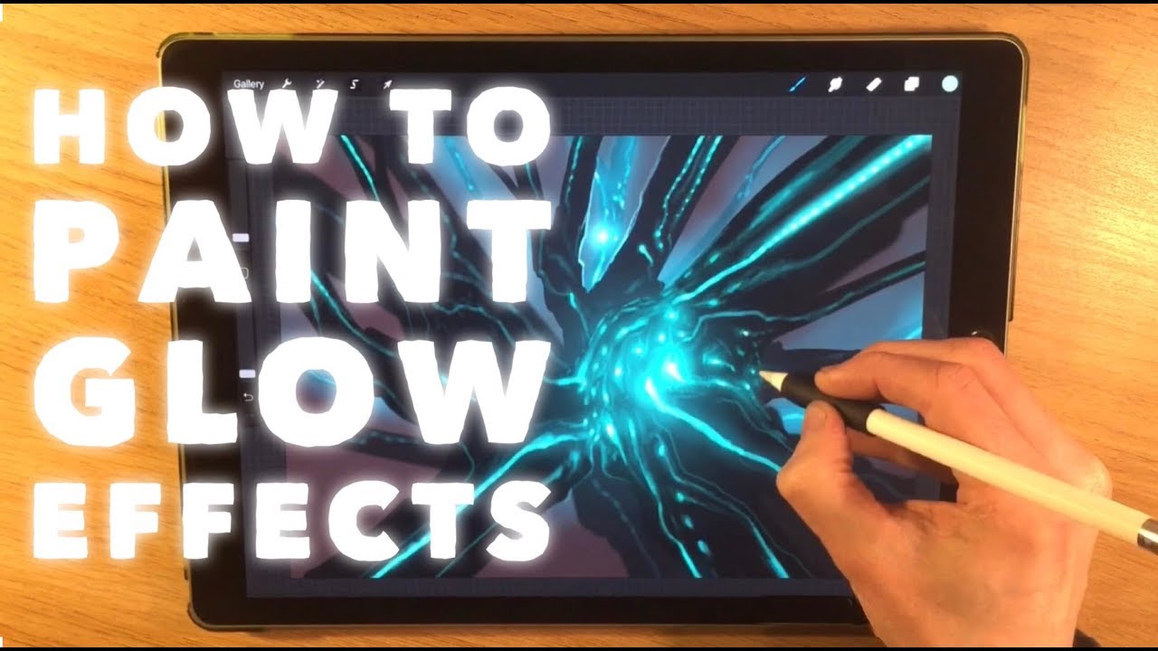 Ipad Painting Tutorial How To Paint A Glow Effect Created In