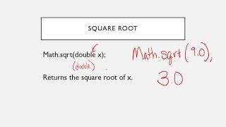 AP CSA: Math Class in Java