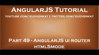 AngularJS ui router html5mode