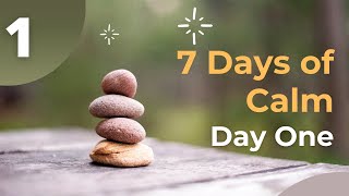 The 7 Days of Calm | Day 1 :  Basics of Mindfulness | Meditation