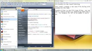 Using SaveFileDialog to Save Files Visual Basic Tutorial HD, 720p