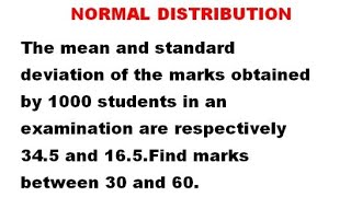 @btechmathshub7050   Normal Distribution - Probability Distribution - Problem