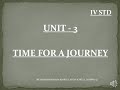 4TH STD ENGLISH TIME FOR A JOURNEY | UNIT-3 | SLN MATRICULATION SCHOOL