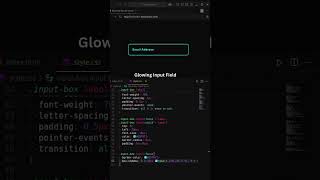 💡 Stunning Neon Input Field || Glowing Text Box Focus Effect ✨ || HTML & CSS || #html #css #htmlcss