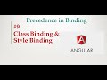 Angular 9 Tutorial - 9 - Class Binding & Style Binding | Precedence in Binding