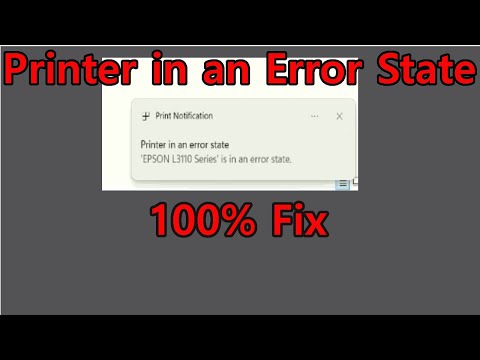 Printer in an Error State || Printer Error printing Fix || How To Fix Printer Error Problem