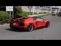 【大黒pa】爆音ランボルギーニ ツーリング many loudest lambo accelerations in tokyo.