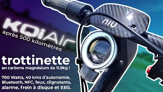 Trottinette électrique Niu KQi Air après 500 kilomètres - Comment résiste-t-elle ?