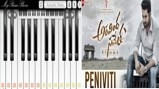 Peniviti song piano cover ||Aravindha Sametha ||Jr. NTR ||Pooja Hegde ||Thaman S| trivikram srinivas