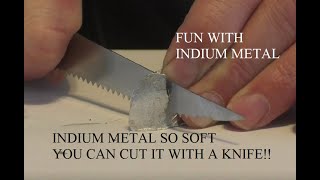 Fun With Indium!  A Metal That Can Be Cut With A Knife And Cries When Deformed!