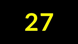 27 Seconds Countdown Timer With Sound Effect