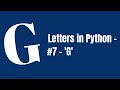 Make the letter 'G' in Turtle.