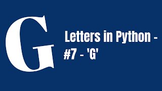 Make the letter 'G' in Turtle.