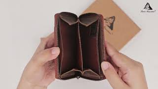 PICCO MASSIMO Genuine Leather Wallets for Men and Women | Zipper Card Holder and Money Case.