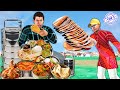 Famous Dhaba Waiter Roti Chicken Curry Dabba Wala Food Challenge Hindi Stories Comedy Hindi Kahani