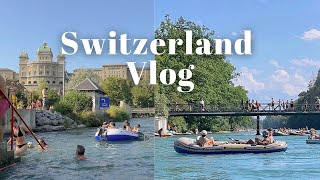 vlog 스위스 일상 브이로그🇨🇭스위스 백수 라이프 |베른 아레강 수영🛶| 독일 마트 장보기🛒| 글루텐프리 식단 후기