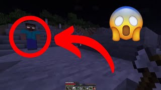 He followed me in minecraft Herobrine (scary)