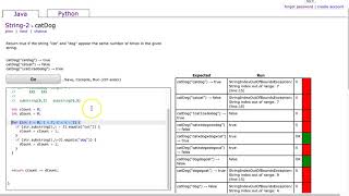 Codingbat - catDog (Java)