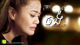 នៅសុខៗមានអារម្មណ៍ចង់យំ - Aok Sokunkanha [Lyric Audio]