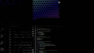 Generative art with Python 🐍✨ — turning code into creativity #Python #Shorts #CreativeCoding